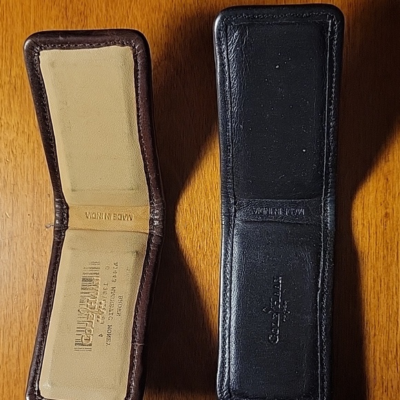 2 Cole Haan Magnetic Brown and Black Money Clips - Picture 2 of 3